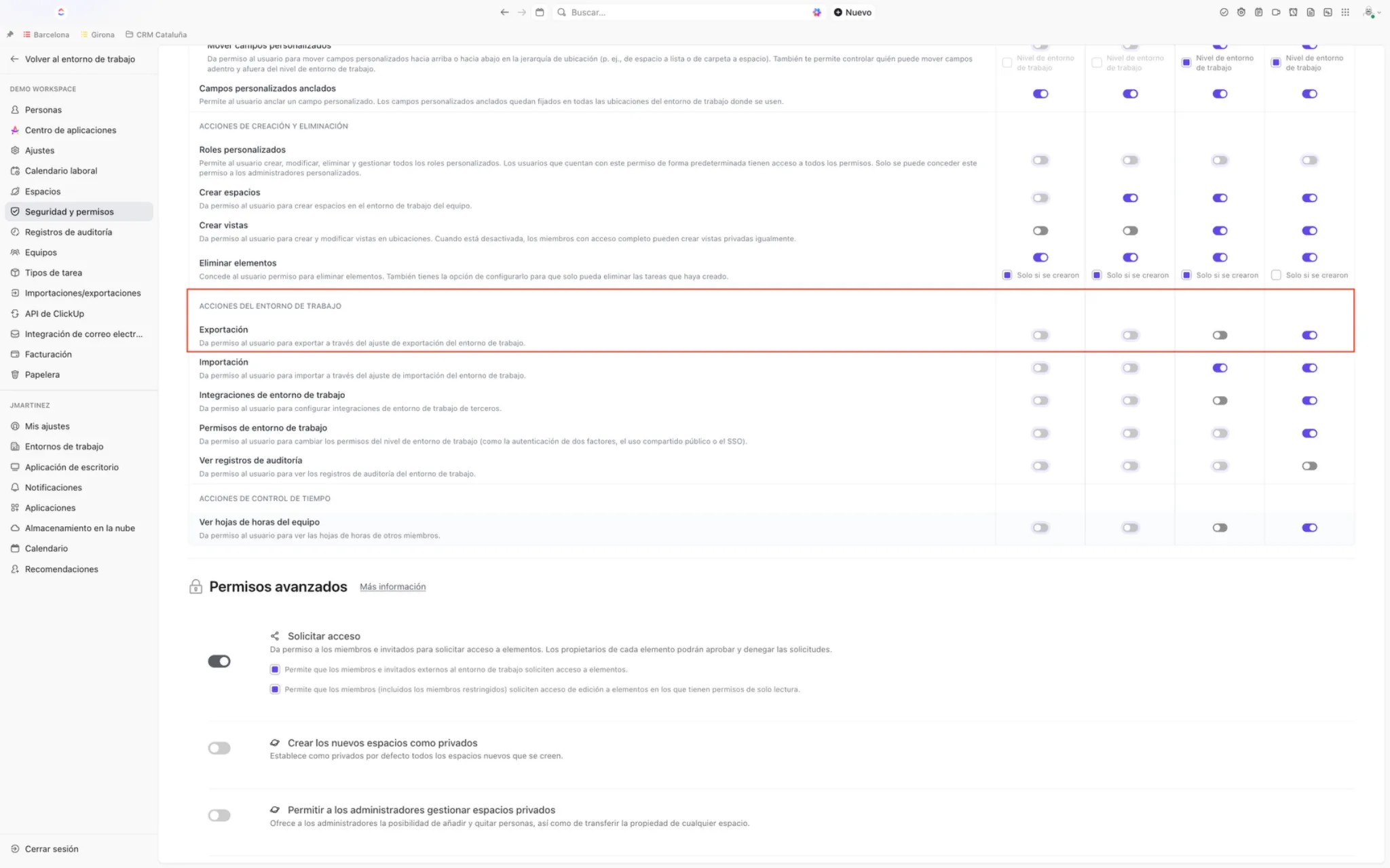 JosepMariaMartinez-consultorClickUp-asana-monday-ClickUp_permisos_exportación